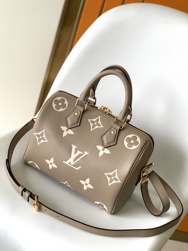 Louis Vuitton White Speedy Bandoulière 25 M58949 